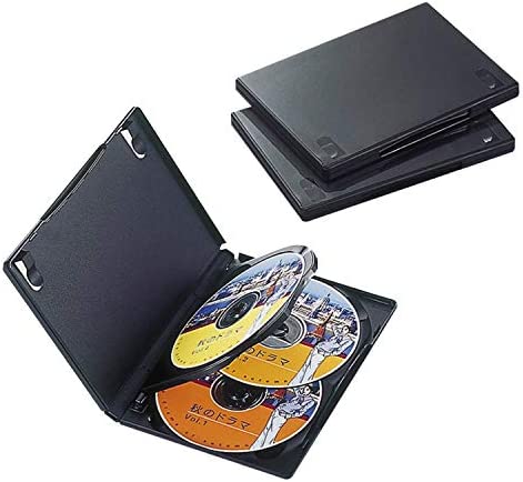エレコム トールケース DVD BD 対応 標準サイズ 3枚収納 3個セット ブラック CCD-DVD07BK