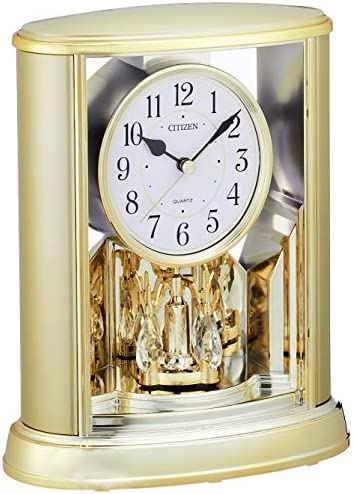 シチズン 置き時計 アナログ サルーン 金色 CITIZEN 4SG724-018