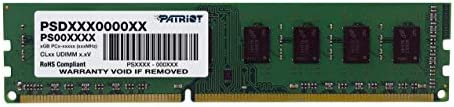 Patriot Memory DDR3 1600MHz PC4-12800 4GB UDIMM デスクトップ用メモリ PSD34G16002