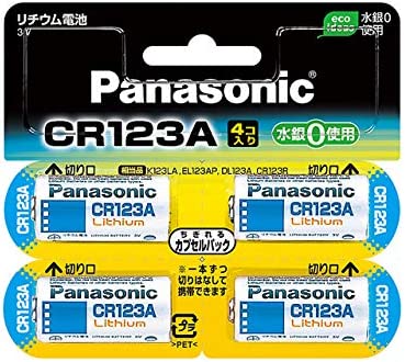 Panasonic カメラ用リチウム電池 CR-123AW/4P