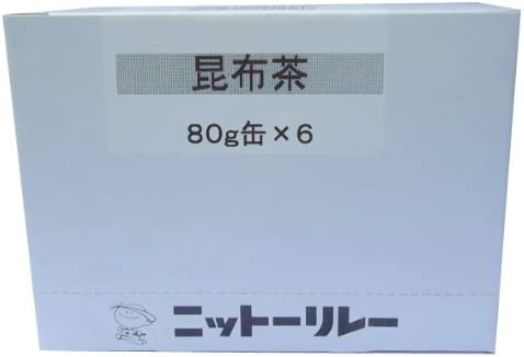 ニットーリレー 昆布茶 80g×6缶