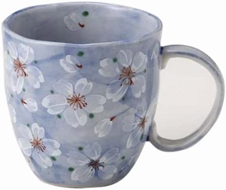 bloom 美濃焼 やよい花 マグカップ大(ブルー) 15173