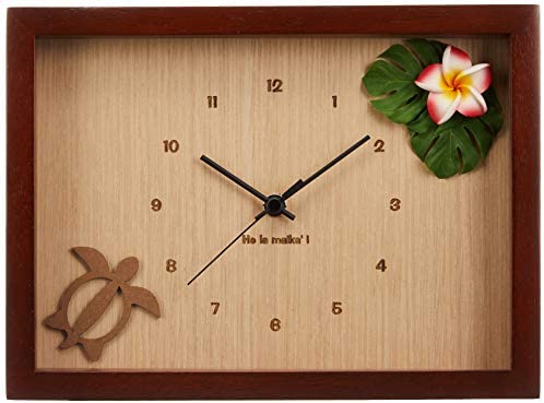 K-ART.JAPAN 置き時計・掛け時計 ピンク/ブラウン サイズ:幅27×高さ20×厚4.5cm