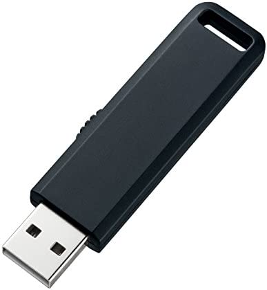 サンワサプライ USB2.0 メモリ 2GB ブラック UFD-SL2GBKN