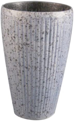 有田焼 陶悦窯 泡造りビアカップ (木箱入) 線彫 青 手造り 467180C246
