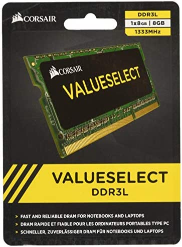 CORSAIR Memory Module DDR3L ノート VALUE SELECT Series 8GB×1kit CMSO8GX3M1C1333C9