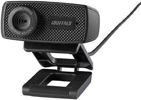バッファロー WEBカメラ 120万画素 1280x720 HD対応 30fps 視野角63° F2.2 マニュアルフォーカス CMOSセンサー ケーブル1.5m ブラック B