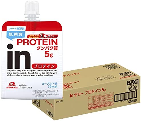 inゼリー プロテイン5g ヨーグルト味 (180g×36個) プロテイン タンパク質 低糖質 脂質ゼロ ホエイプロテイン 10秒チャージ ホエイペプチ