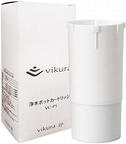 ビクラ浄水ポットカートリッジ×2本セット(vikura)【VC-P1】【浄水器】【ゼンケン】