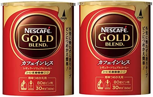 ネスカフェ ゴールドブレンド カフェインレス エコ & システムパック (詰め替え用) 60g×2個