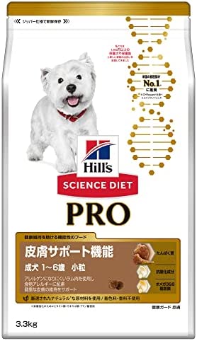 ドッグフード サイエンスダイエット プロ 皮膚サポート機能 小粒 1 ~ 6歳 チキン 3.3kg 成犬 ドライ