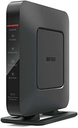 BUFFALO 11n/g/b 無線LAN親機(Wi-Fiルーター) エアステーション Qrsetup ハイパワー Giga Dr.Wi-Fi 300Mbps WSR-300HP (利用推奨環境1人