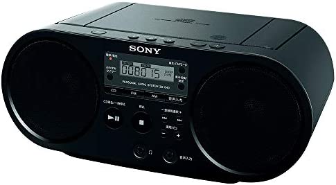 ソニー CDラジオ ZS-S40: FM/AM/ワイドFM対応 ブラック ZS-S40 B