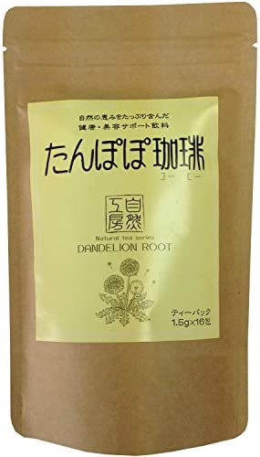 お茶の丸幸 丸菱 ノンカフェインたんぽぽ珈琲ティーバッグ 1.5g×16包