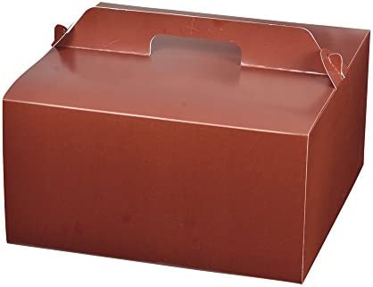 パール金属 ラフィネ デコ ケーキ ボックス 20cm用 ブラウン 【日本製】 D-6225