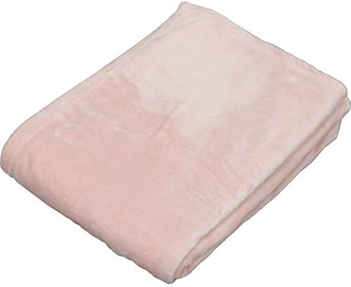 アイリスプラザ 毛布 シングル 薄手 ピンク 洗える 暖かい 冬 ブランケット フランネルファイバー 140×190cm