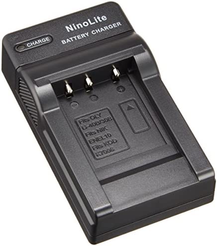 NinoLite USB型 バッテリー 用 充電器 海外用交換プラグ付 DC83/K4/D OLIMPUS LI-40B LI-42B 対応 チャージャー