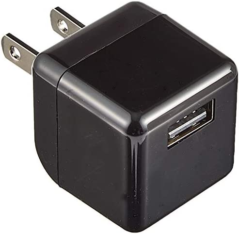 エレコム USB コンセント 充電器 9W USB-A×1 オーディオ機器用 キューブ型 ブラック AVA-ACUBN003BK