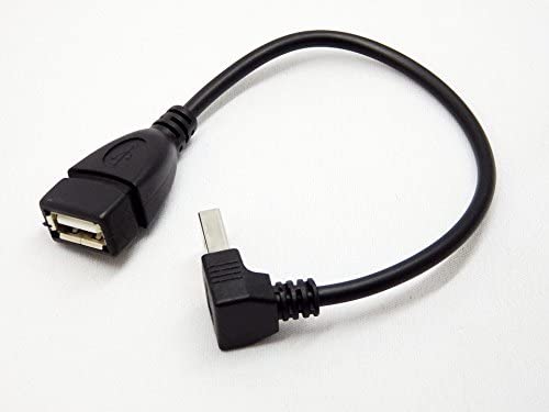 エスエスエーサービス USB接続ハードディスク録画対応TV/レコーダー用 HDD接続ケーブル [ USB A(オス) - A(メス)L型 ・20cm ] SU2-AA20BU