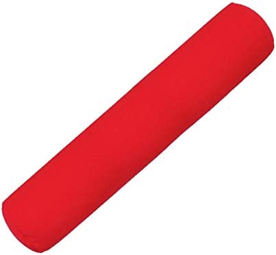 MOGU 体位変換に使いやすい筒型クッションロング(本体) 赤 約幅18cm×長88cm