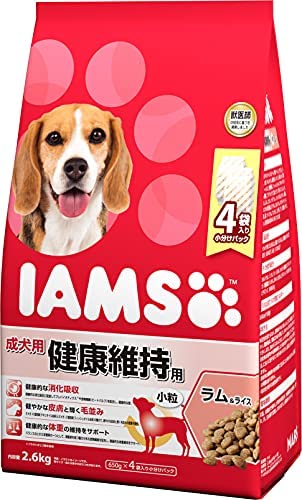 アイムス (IAMS) ドッグフード 成犬用 健康維持用 小粒 ラム & ライス 2.6kg