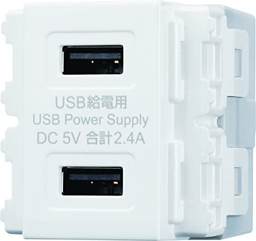 東芝ライテック イーズ コンセント ニューホワイト 2ポート USB給電用 NDG8702