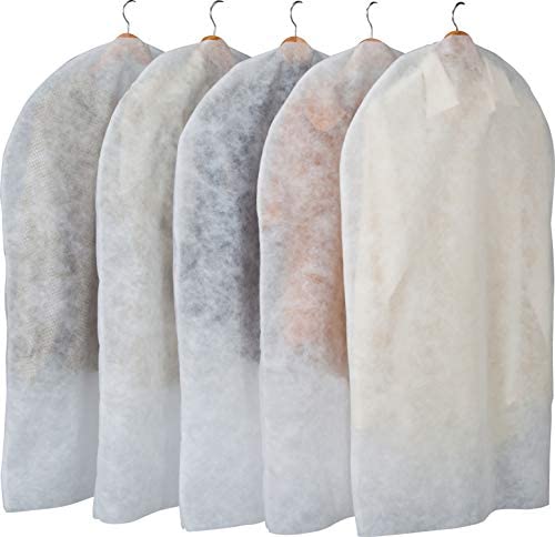 アストロ 衣類カバー ホワイト ショートサイズ 5枚組 両面不織布 洋服カバー スーツカバー カット可能 110-60