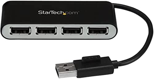 StarTech.com 4ポートUSB 2.0ハブ 本体一体型ケーブル コンパクトミニUSBハブ バスパワー対応 ST4200MINI2