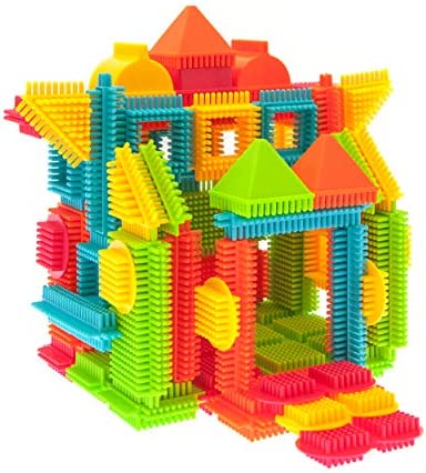 PicassoTiles () PTB120 120ピース ブラシ形状 3D 建築ブロック タイル 建築 おもちゃセット 学習 プレイセット STEM 玩具セット 知育キ