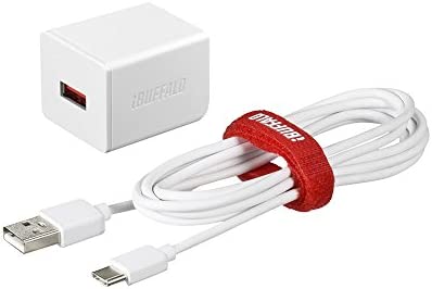 BUFFALO AC-USB 2.4A 1ポートTypeCケーブル1.5m ホワイト BMP12WP1CWH