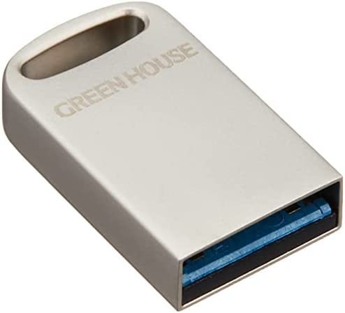 グリーンハウス 超小型 USBフラッシュメモリー 8GB USB3.1 Gen1 (USB3.0/2.0)対応 最大転送速度 5Gbps GH-UF3MB8G-SV