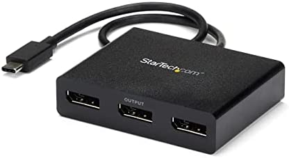 StarTech.com USB-C - DisplayPortマルチモニターアダプタ 3ポートMSTハブ 4K対応 3ポートDisplayPort Windowsのみ対応 MSTCDP123DP