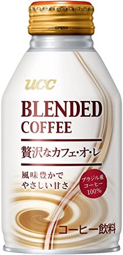 UCC ブレンドコーヒー 贅沢なカフェ・オレ 缶 260g×24本