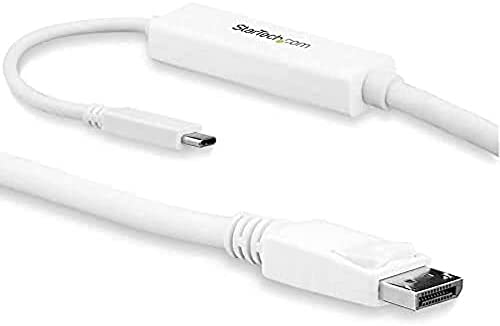 StarTech.com USB-C - DisplayPort 1.2変換ケーブル／3m／4K60Hz／HBR2対応／USBタイプC - DP Altモード／ディスプレイアダプタケーブル