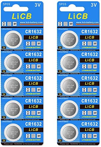 LiCB 10個入 CR1632 リチウム ボタン 電池 3V 1632 コイン形電池 水銀ゼロシリーズ