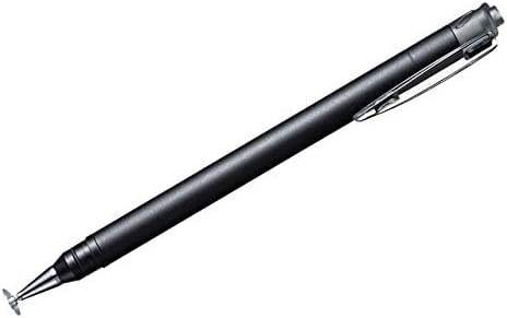 サンワサプライ タッチペン ディスクタイプ & シリコンゴム(先端着脱式) iPad/iPhone/Androidスマホ・タブレット対応 ブラック PDA-PEN44BK