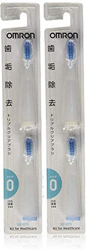 オムロン 音波式電動歯ブラシ用替ブラシ トリプルクリアブラシ SB-070 2本入2個セット