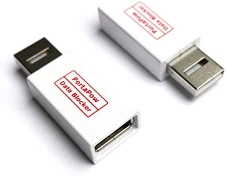PortaPow 第3世代USBデータブロッカー(ホワイト2個パック) ? ジュースジャックから保護