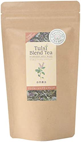 うちうみハーブ園 自然農法 Tulsi Blend Tea トゥルシー・ブレンドティー ジンジャー & シナモンブレンド ティーバッグ 1.2g×24個