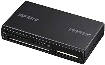 BUFFALO UHS-II対応 USB3.0 マルチカードリーダー ブラック BSCR708U3BK