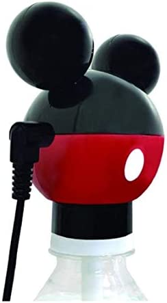 カシムラ 旅行用品・旅行小物 ブラック/レッド 8Wx6.9Hx5.5D (cm) ペットボトル式加湿器 ミッキーマウス NTD-8