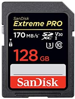 SanDisk 128GB Extreme PRO UHS-I SDXC 170MB/s SDSDXXY-128G サンディスク 海外パッケージ品