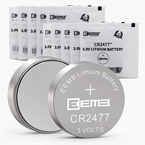 EEMB CR2477 バッテリー 3V リチウム バッテリー Li-MnO? ボタン バッテリー 2477 バッテリー DL2450 ECR2450 フレームレス キャンドル