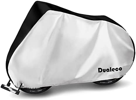 Dualeco 自転車カバー 子供用 キッズ サイクルカバー 防水 厚手 丈夫 撥水加工UVカット防犯 防風 収納袋付 破れにくい 20インチまで対応