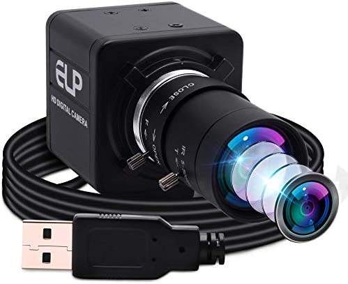 ELP 200万画素 Web カメラ CSマウント5-50mm可変焦点レンズ 低照度 0.01Lux SONY IMX323センサー 望遠ズームミニカメラUSB H.264 ネット