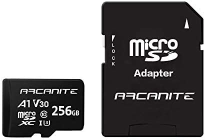 【】アルカナイト(ARCANITE) 256GB microSDXCカード UHS-I U3, A1, V30, 4K, C10, SDアダプター付 - AKV30A1256