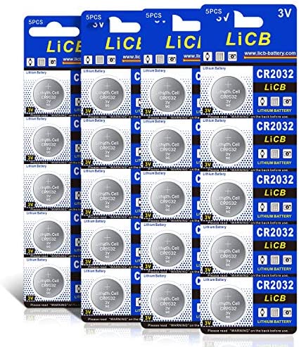 LiCB 20個入 CR2032 コイン形 リチウム電池 3V 2032 水銀ゼロシリーズ ボタン電池