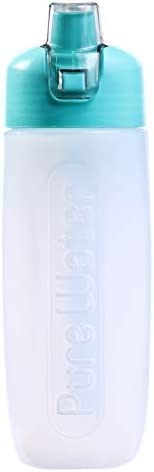 クリタック(Kurita) 浄水器 エメラルドグリーン 幅6.5×奥行7.5×高さ2.1cm 携帯用浄水ボトル ピュアウォーター 030708