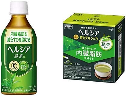 【セット買い】[トクホ]ヘルシア 緑茶 350ml×24本+【機能性表示食品】ヘルシア 茶カテキンの力 緑茶風味 スティック×30本