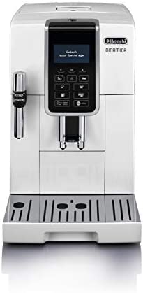 【アドバンスモデル】デロンギ(DeLonghi) コンパクト全自動コーヒーメーカー ディナミカ ミルク泡立て手動 ホワイト ECAM35035W